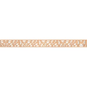 Manton Fretwork 0.375 in. D x 46.375 in. W x 4 in. L Hickory Wood Panel Moulding