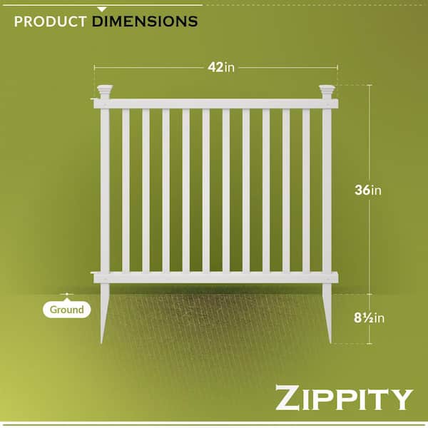 Zippity Outdoor Products 3 ft. H x 3.5 ft. W Baskenridge No-Dig