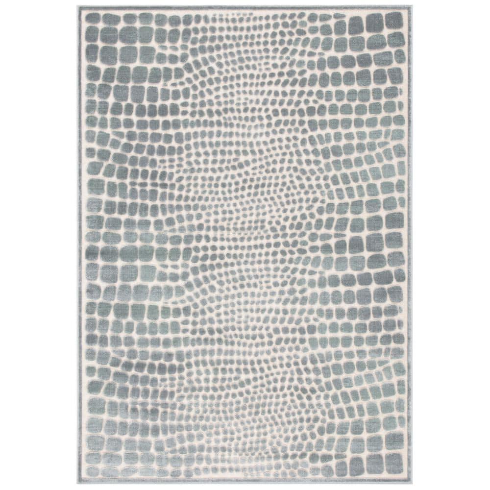 SAFAVIEH Paradise 5 ft. x 8 ft. Gray/Multi Distressed Spotted Area Rug ...