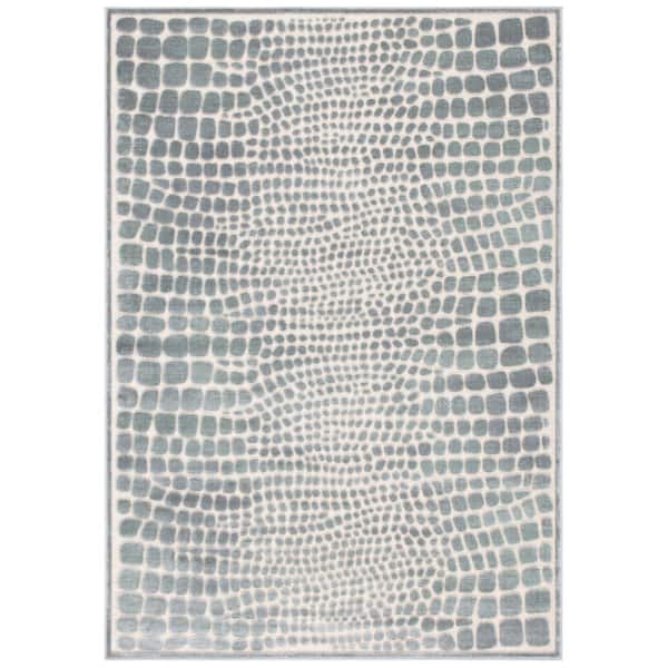 Spotted Outdoor Rug SAFAVIEH Paradise 5 ft. x 8 ft. Gray/Multi Distressed Spotted Area Rug ...