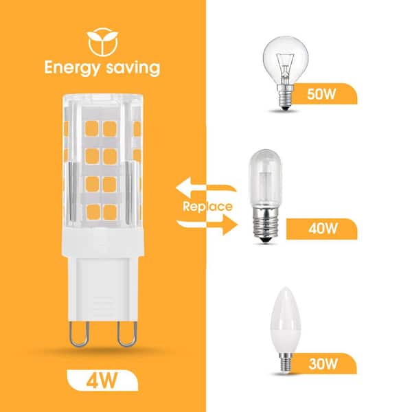 wetenschappelijk Vrijlating Lijkenhuis YANSUN 40-Watt Equivalent Non-Dimmable G9 LED Light Bulb in Soft White  3000K (5-Pack) H-120VGD02502G9-5 - The Home Depot
