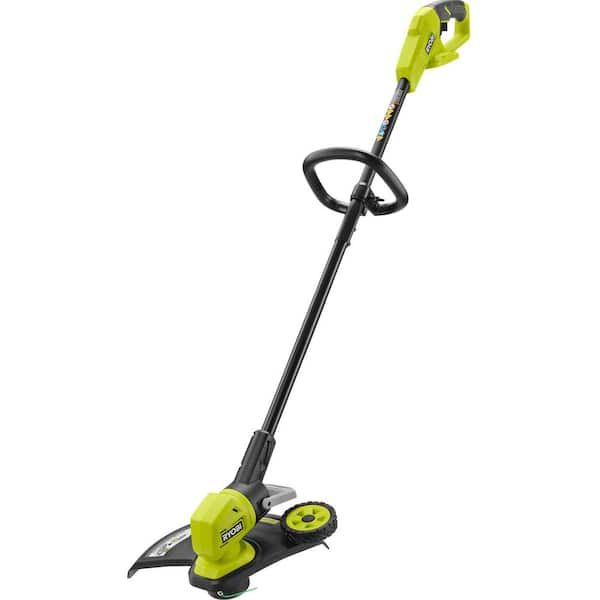 RYOBI ONE 18V 13 in. Cordless Battery String Trimmer Edger Tool Only P20018BTL The Home Depot