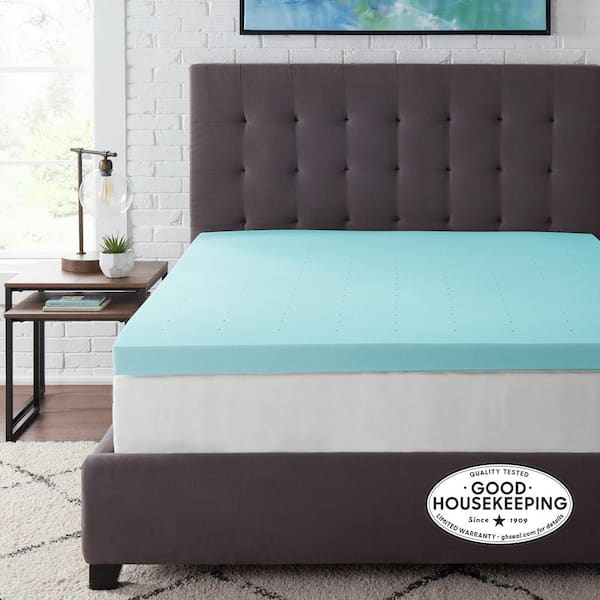 LUCID Comfort Collection Gel 4-in D Memory Foam Full Mattress Topper in the  Mattress Covers & Toppers department at