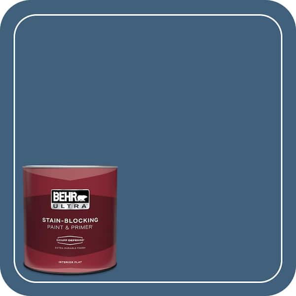 BEHR ULTRA 1 qt. #M510-6 Tidal Extra Durable Flat Interior Paint & Primer