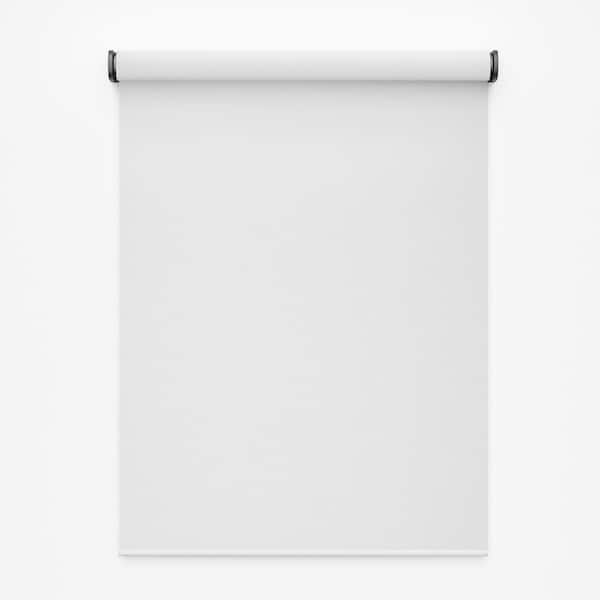 Smart Shade, Motorized Window Blind, Black Hardware, Blackout White Fabric, 38.0 in. W x 76.0 in. L, 1 Shade