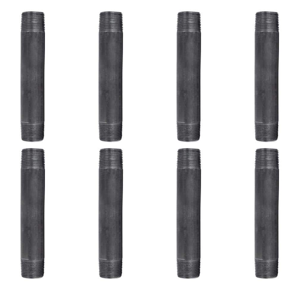 3/4 in. x 5-1/2 in. Black Industrial Steel Grey Plumbing Nipple (8-Pack) price history on PriceWatchPro