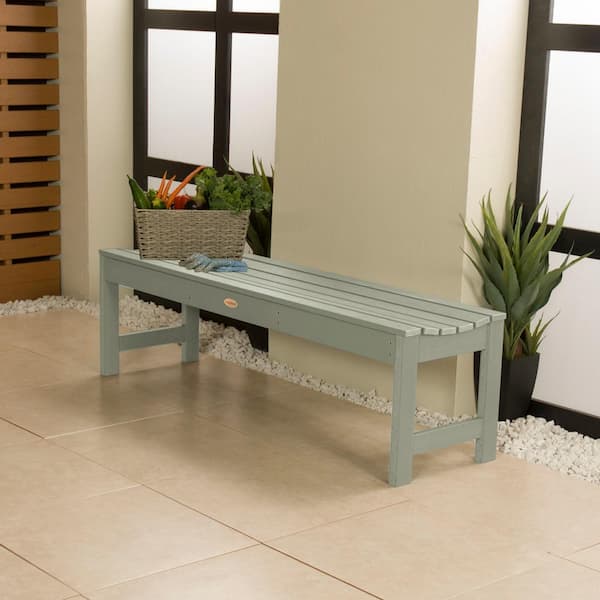 Highwood 5 ft. 2-Person Eucalyptus Recylced Plastic Outdoor Picnic Bench