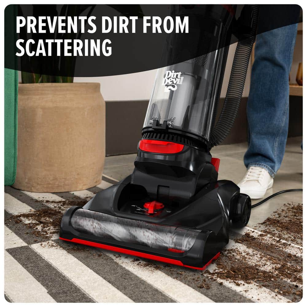 Black Bagless Upright Vacuum Cleaner with Pet Tool Kit