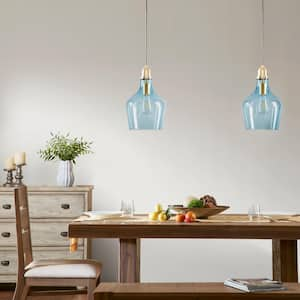 Auburn 1 Gold/Blue Pendant Light