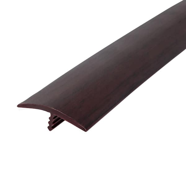 Outwater 1-1/4 in. Black Cherry Flexible Polyethylene Center Barb Hobbyist Pack Bumper Tee Moulding Edging 12 ft. long Coil