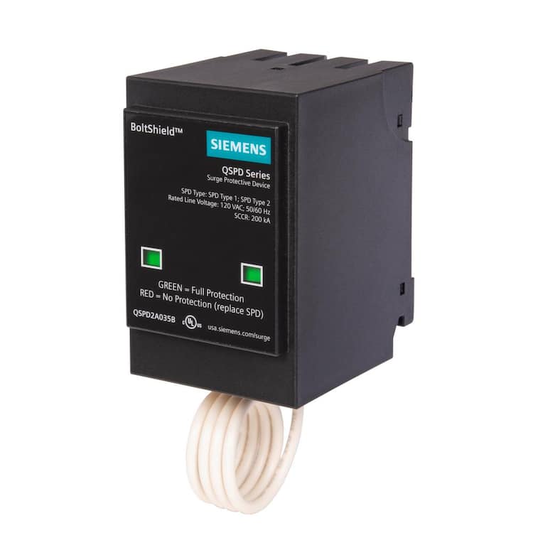 Siemens Boltshield QSPD 35 Amp, 120-Volt/240-Volt, Single Phase, 2-Pole, Type 1 Surge Protective Device