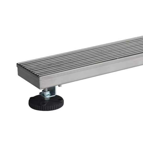 54 Stainless Steel Linear Shower Drain - Oval Grate Style from KBRS