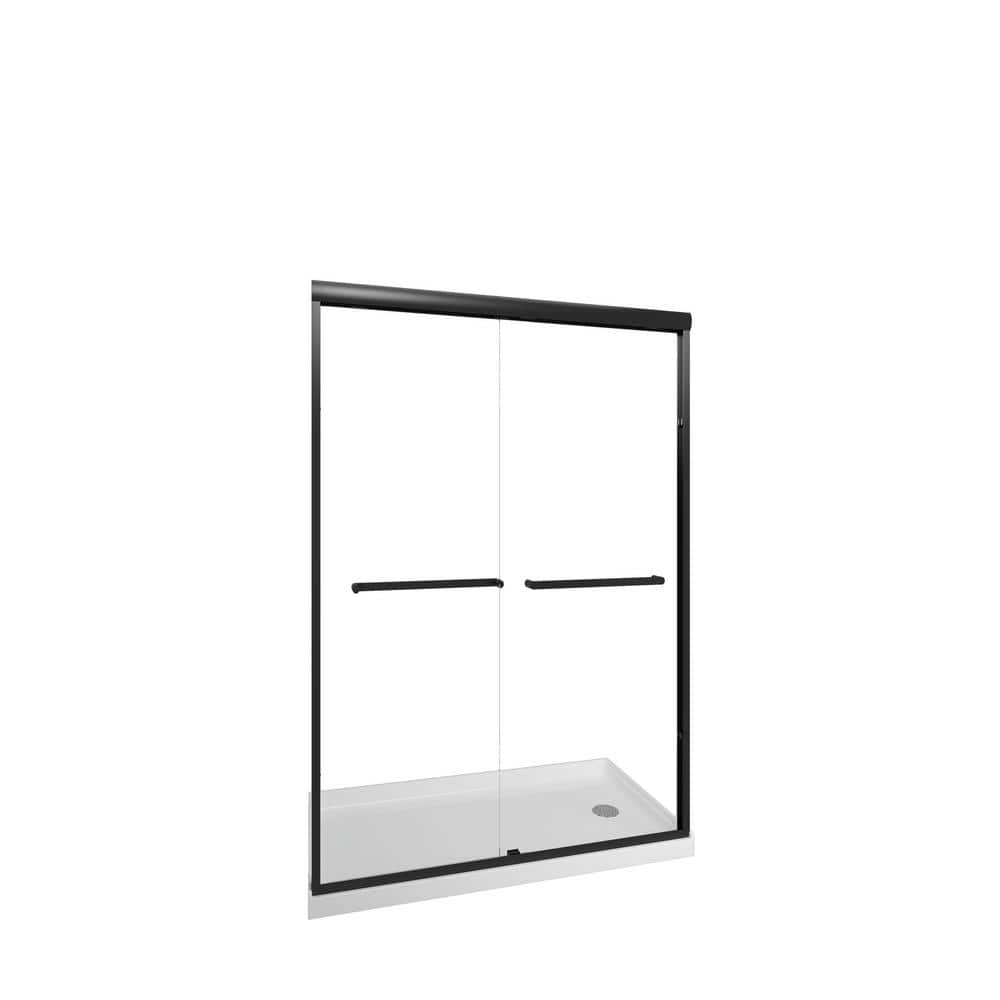 60 x 32 White Acrylic Right Drain Shower Base with Non-Slip Surface