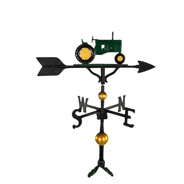 Montague Metal Products 32 in. Deluxe Green Tractor Weathervane
