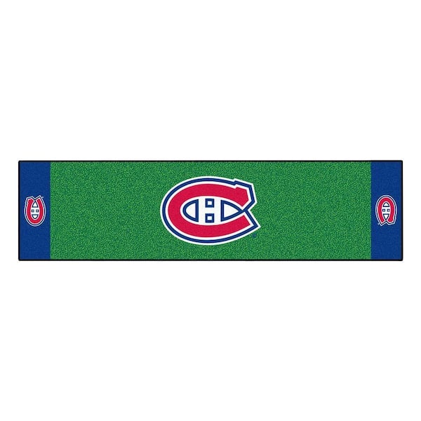 FANMATS NHL Montreal Canadiens 1 ft. 6 in. x 6 ft. Indoor 1-Hole Golf Practice Putting Green