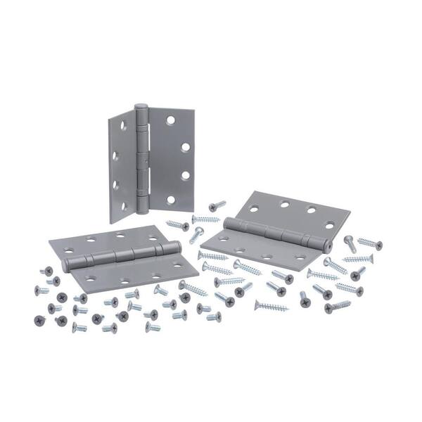 Global Door Controls 4.5 in. x 4.5 in. Prime Coat Gray Mortise Non