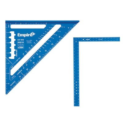 24 in. x 16 in. Steel L Shaped Framing Square with Rafter Tables Standard  and Metric Index Precision Measurement