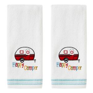 Retro Camper Hand Towel (2Pack),White