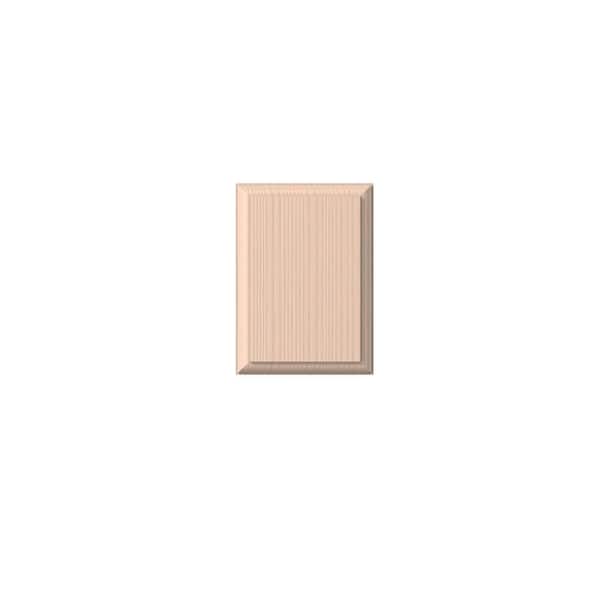 1 in. D x 4.3 1 in. W x 6 in. L Unfinished Maple Rosette
