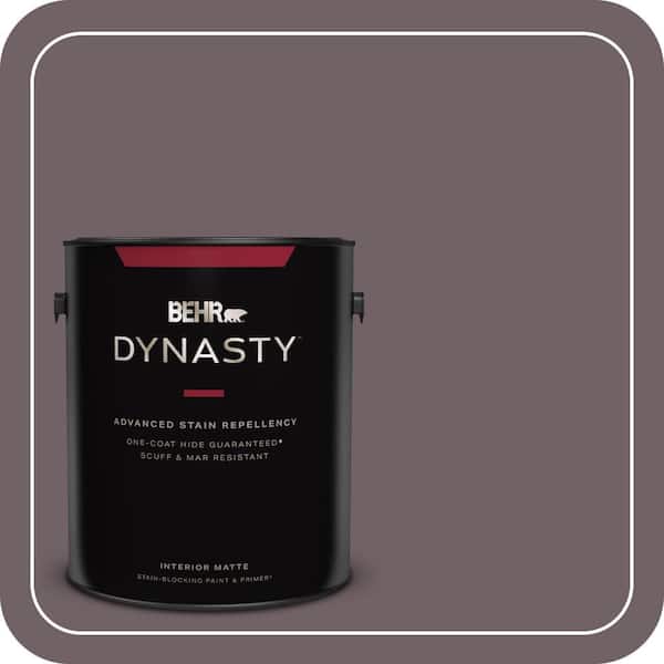 1 gal. #N110-6 Dignified Purple One-Coat Hide Matte Interior Stain-Blocking Paint & Primer