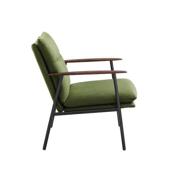 Art Leon LIRA Green Polyester Accent Arm Chair SF087-1-GE-F - The