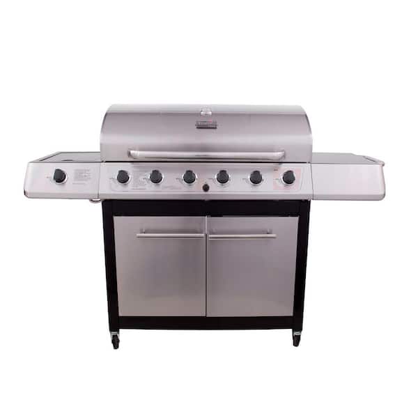 Char-Broil 6-Burner Propane Gas Grill with Side and Sear Burner