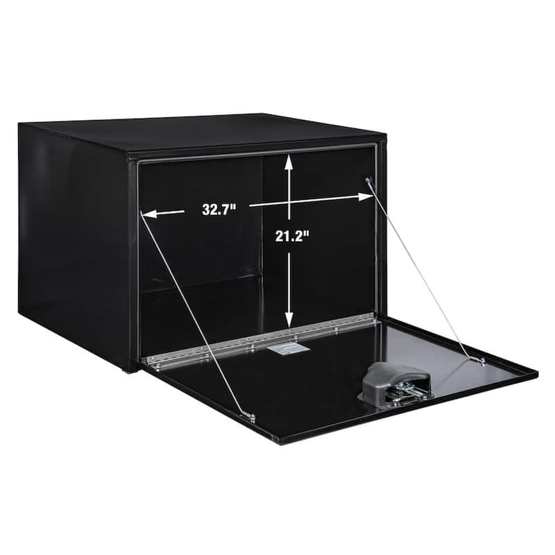 24 in. x 24 in. x 36 in. Gloss Black Steel Underbody Truck Tool Box