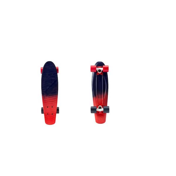 Kryptonics 22.5 in. Ombre Navy-Red Classics Complete Skateboard