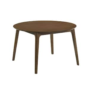 New Classic Furniture Maggie Walnut Wood 4-Legs Round Dining Table (Seats 4)