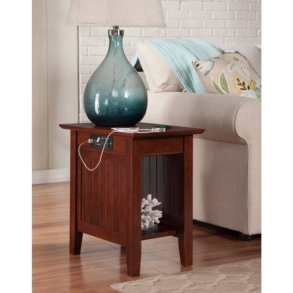 nantucket chair side table with charging station