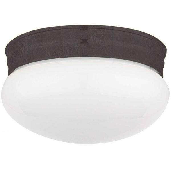 Sunset Furby 2-Light Oil Rubbed Bronze Flush Mount