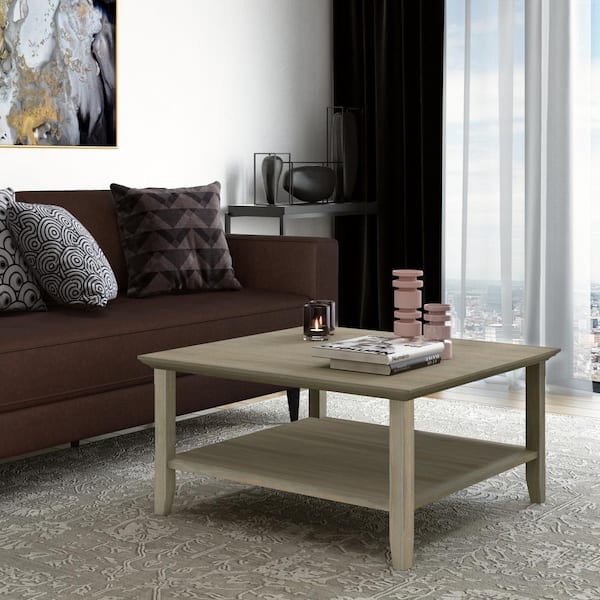 Solid grey deals coffee table