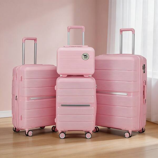 LIVACA 4-Piece Lightweight Expandable Polypropylene Hardside