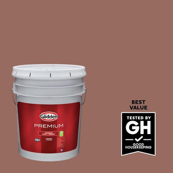 Glidden Premium 1 gal. PPG1061-6 Safari Brown Flat Interior Latex Paint