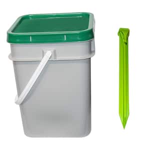 9 in. Safety Green Utility Stakes in a Pail (50-Pack)