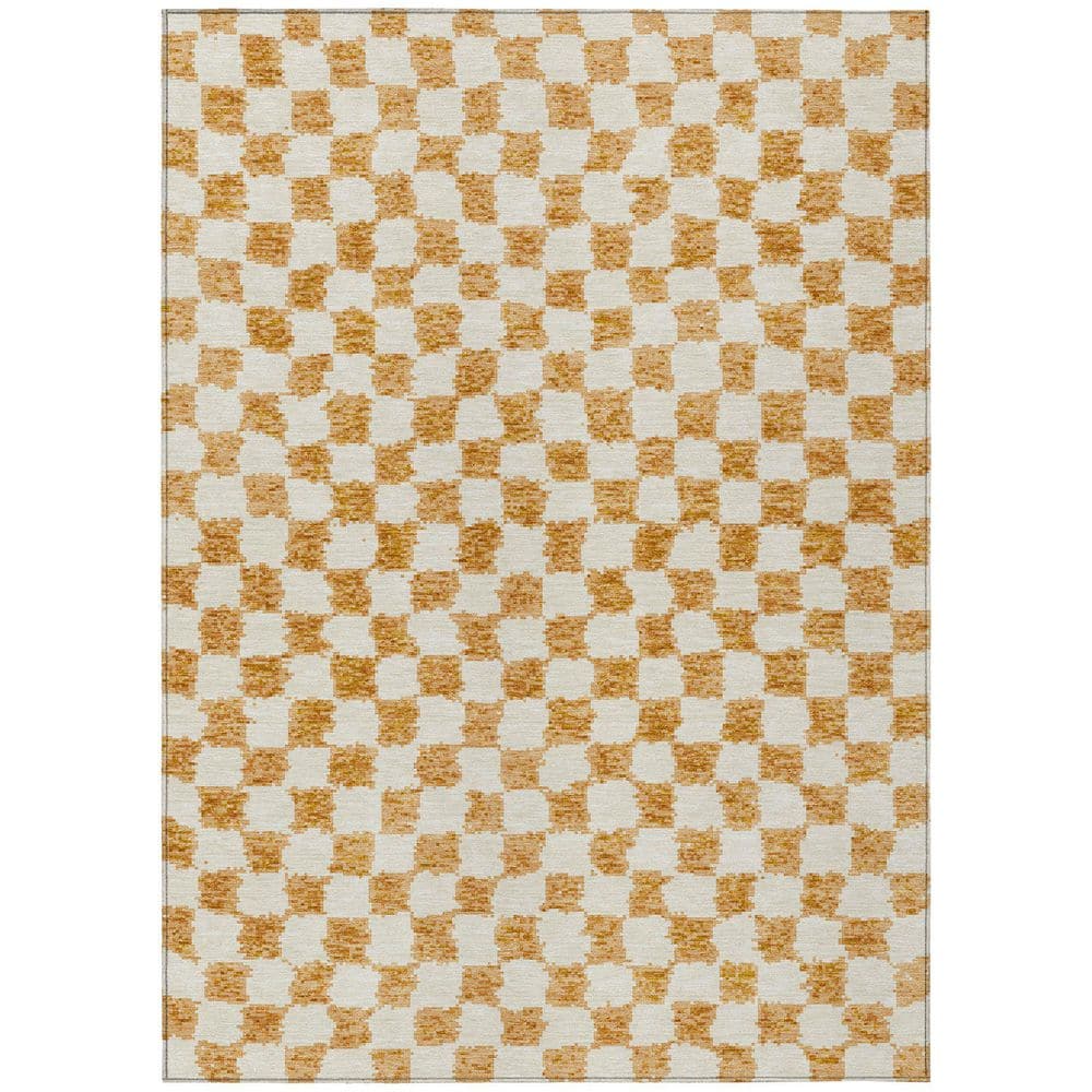 Chantille Machine Washable Indoor/Outdoor Abstract ACN1958 Orange 9 ft. x 12 ft. Area Rug price history on PriceWatchPro