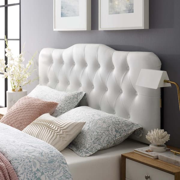 Modway Annabel Full Upholstered Vinyl, Modway Lily Vinyl Queen Headboard In White