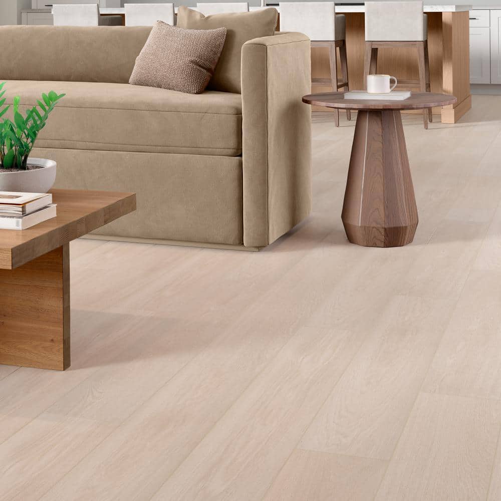 BB Wood Oak White Matte Porcelain Floor and Wall Tile