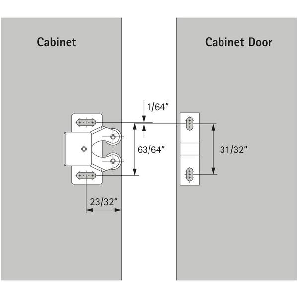 Double Roller Catch, Zinc Plated (1-Pack) Double Roller Catch, Zinc Plated (1-Pack)