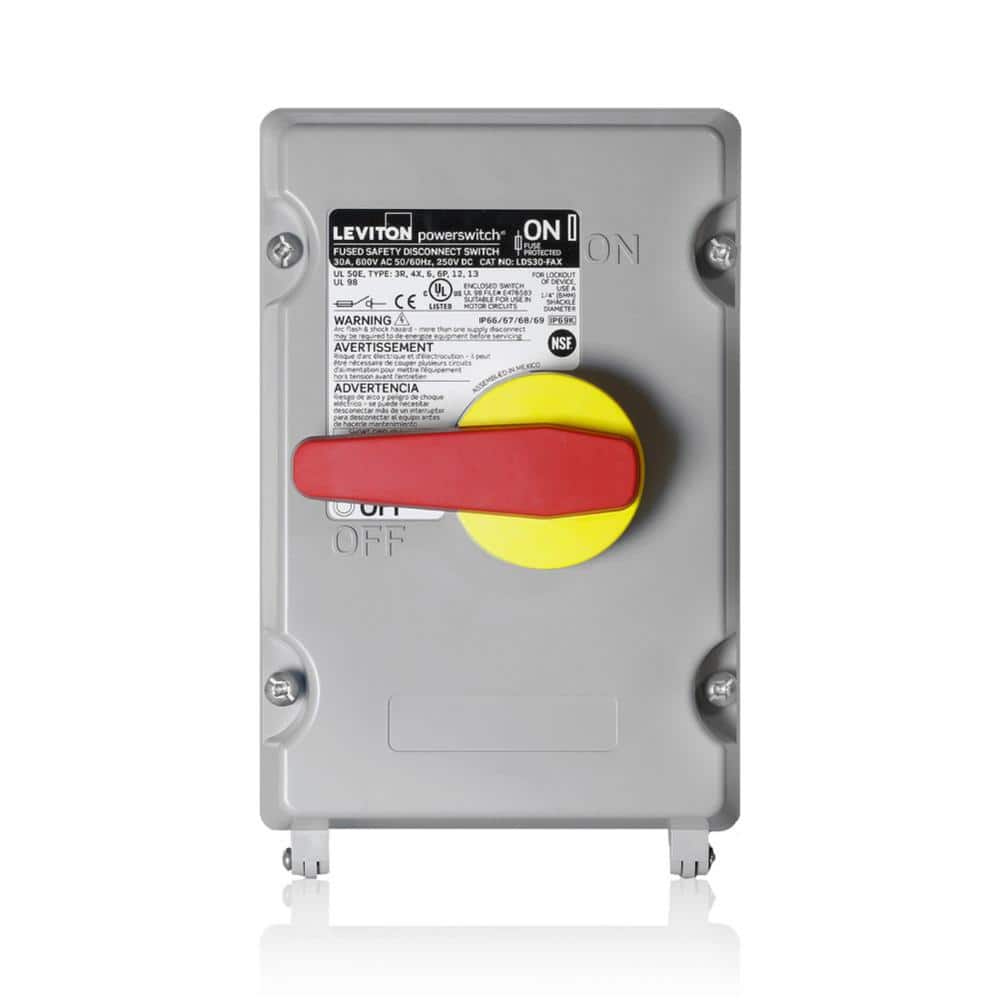 30 Amp 600-Volt Non-Metallic Fused Powerswitch Safety Disconnect Switch LDS30-FAX price history on PriceWatchPro