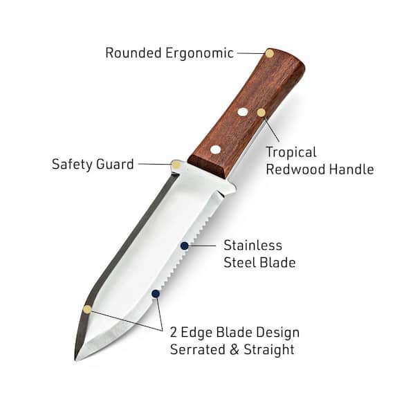 Pure Garden 4.1 in. Hori Hori Garden Weeding Knife Weeder GW63A04