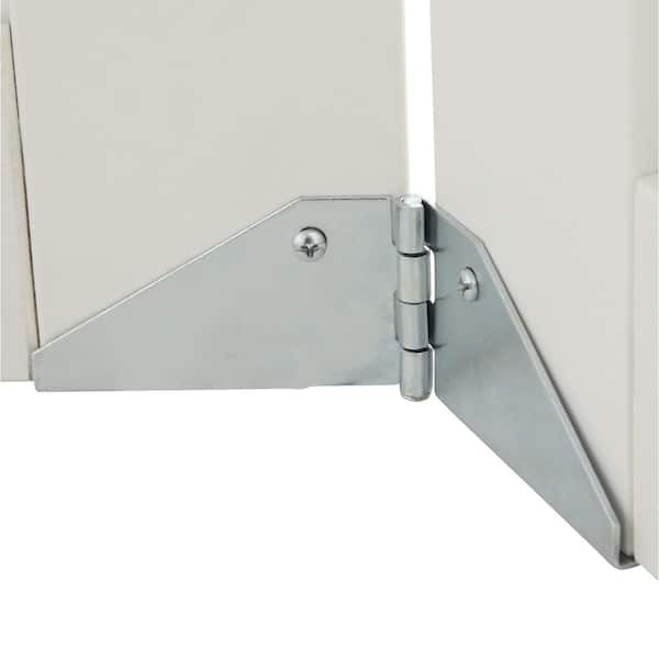24 in. x 80.50 in. 3080 Series 3-Lite Tempered Frosted Glass Off White Composite Interior Closet Bi-Fold Door