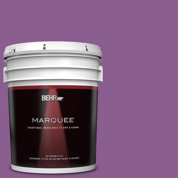 BEHR MARQUEE 5 gal. #P100-6 Chakra Flat Exterior Paint & Primer