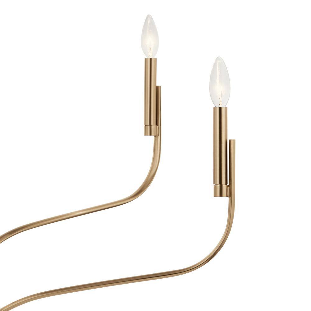 Champagne Bronze 6-Light Taper Candle Style Chandelier