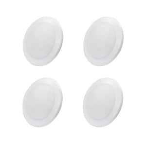 5/6 In. LED Disk Light 1100LM 15W 5CCT Selectable Dimmable Surface Mount Ceiling Disc Light (4-Pack)