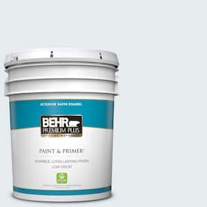 5 gal. #PPL-35 Blizzard Satin Enamel Low Odor Interior Paint & Primer