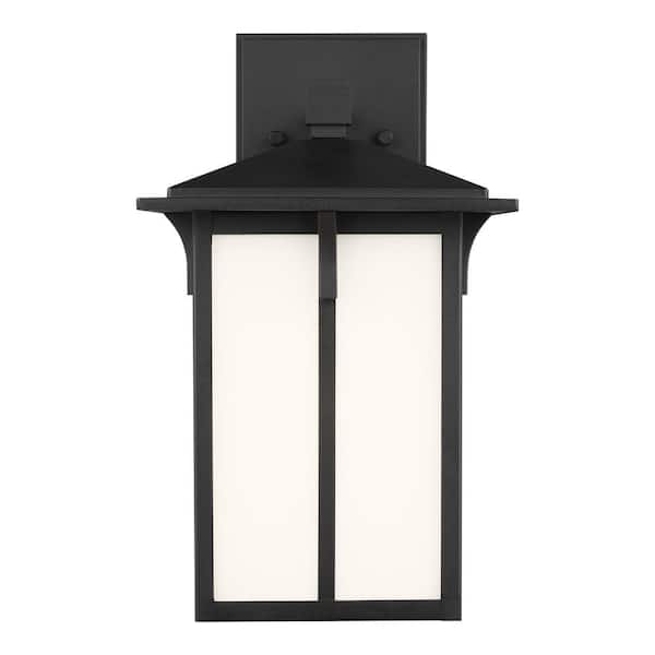 Generation Lighting Tomek 1-Light Black Outdoor Wall Lantern