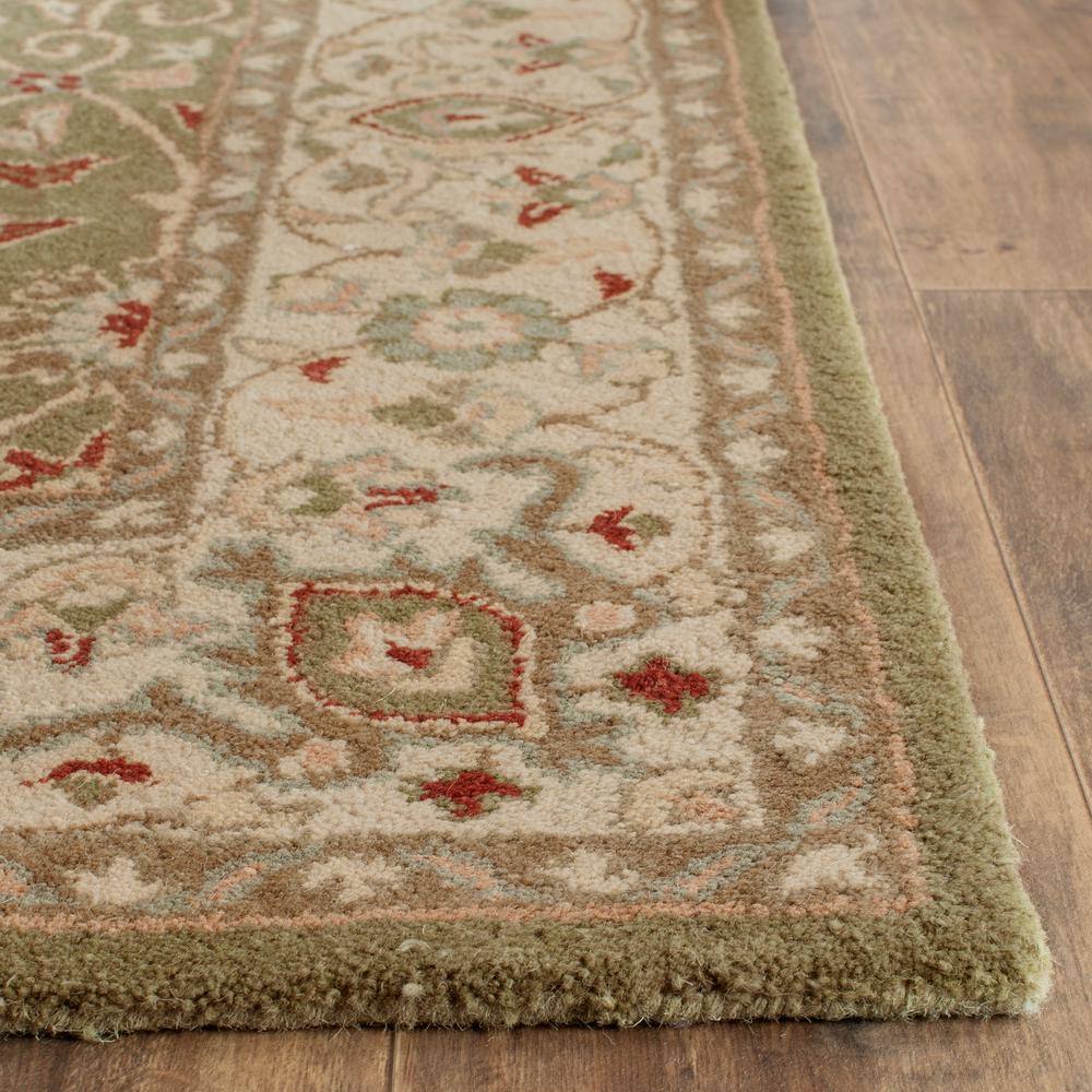 Sage Elegance 4' x 6' Hand-Tufted Wool Area Rug