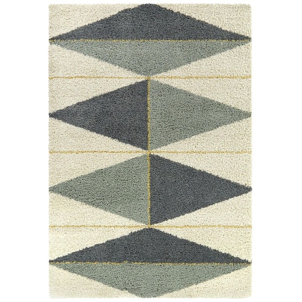 Levine Navy 8' 9" x 12' Geometric Area Rug