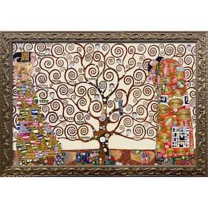 The Tree of Life, Stoclet Frieze, 1909 Gustav Klimt Elegant Gold Framed Abstract Painting Art Print 29.5 in. x 41.5 in.